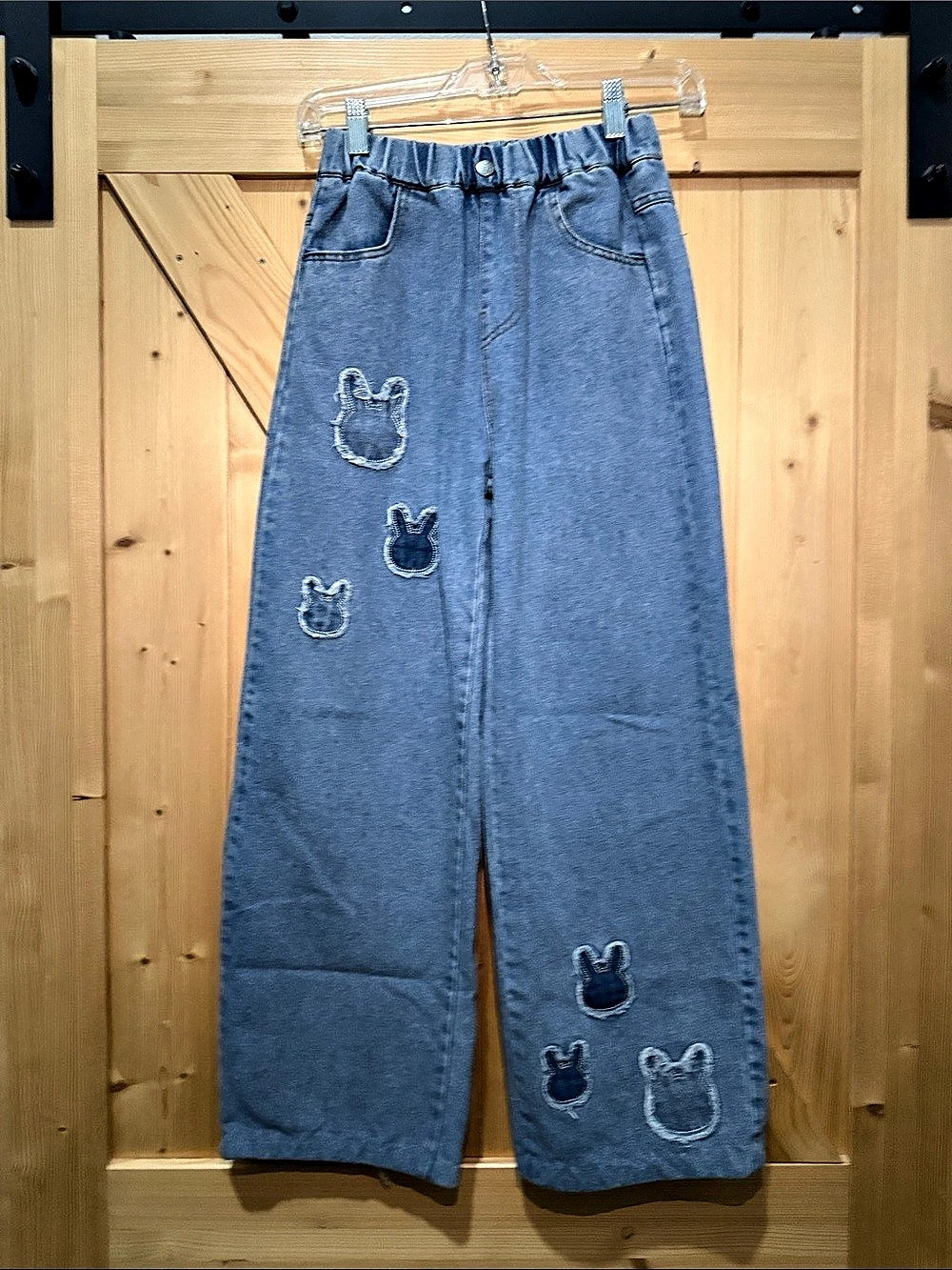 Wide Leg Jeans in Blue Girls 160